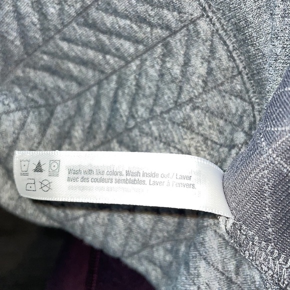 SzXS Shambhala quilted grey cowl neck cozy, after yoga sweater EUC - Picture 12 of 13